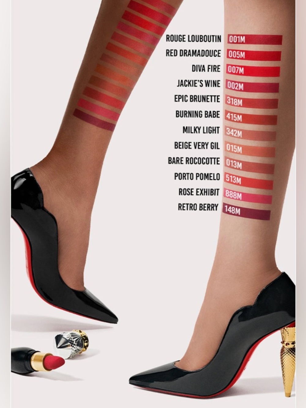 CHRISTIAN LOUBOUTIN 001M Rouge Louboutin Velvet Matte Lipstick in Box - Picture 9 of 9